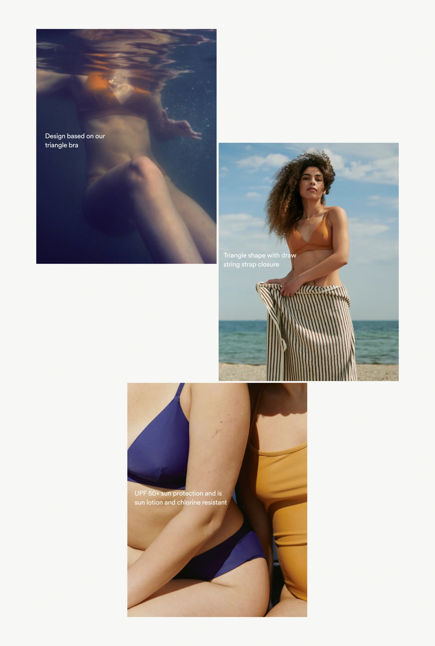 Layout explorations for Organic Basics product page