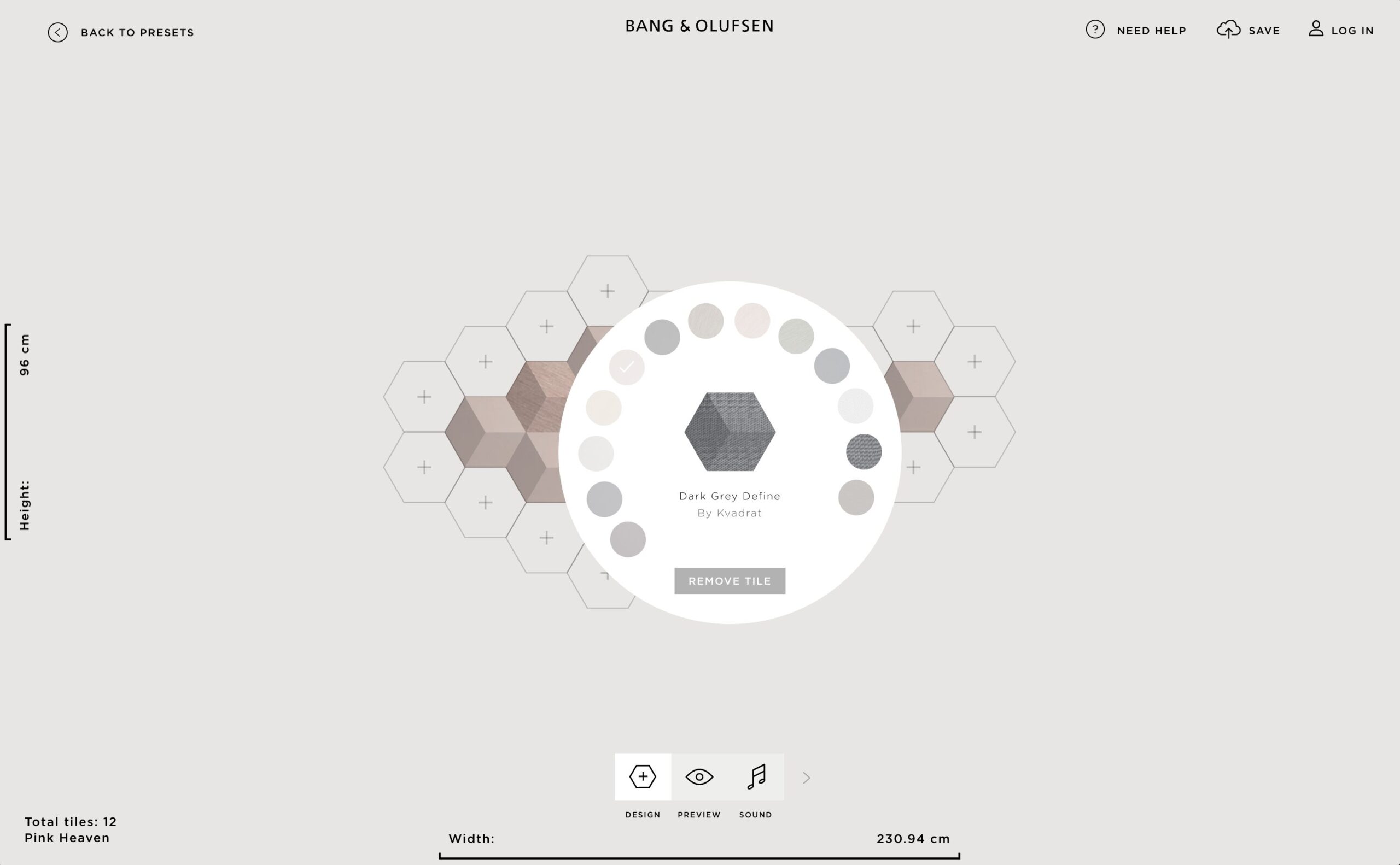 Adding swatches to BEO Shape online configurator